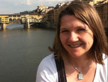 Emma at the Ponte Vecchio in Florence