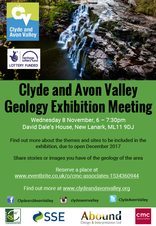Press Release – Clyde and Avon Valley Geology Exhibition Meeting