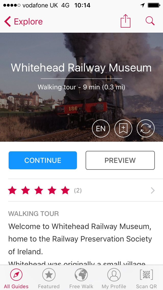 Whitehead Railway Museum Audio Guide