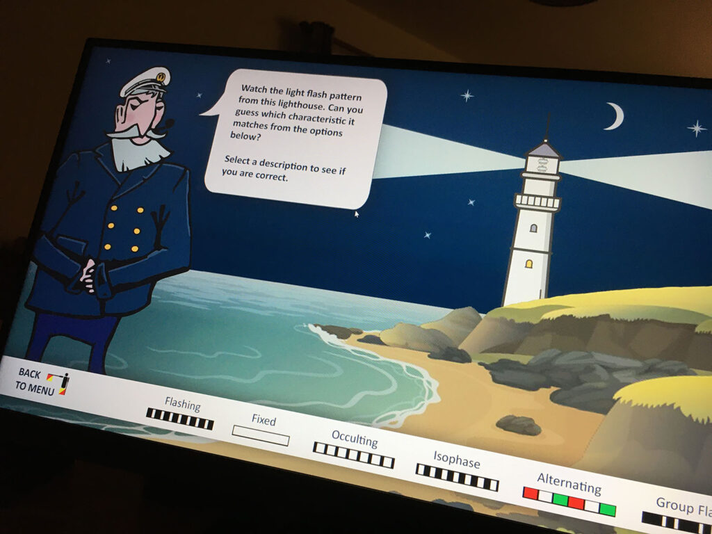Mull of Galloway ineractive touchscreen
